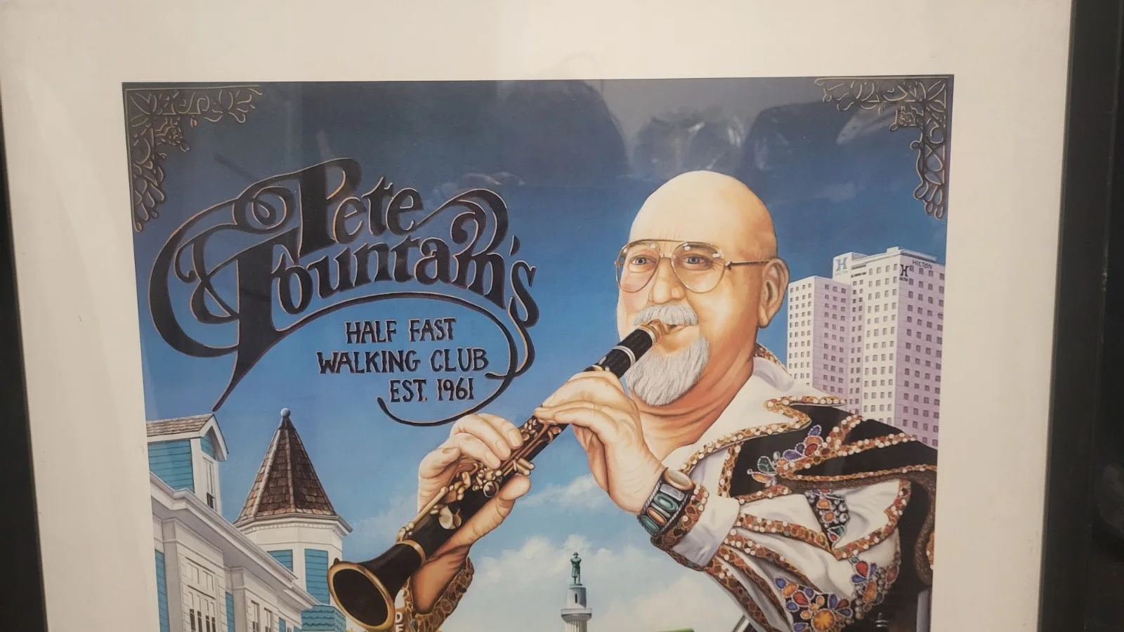Pete Fountain Signed Mardi Gras Half Fast Walking Club Poster 22 x 27 Inches#22, изображение 2
