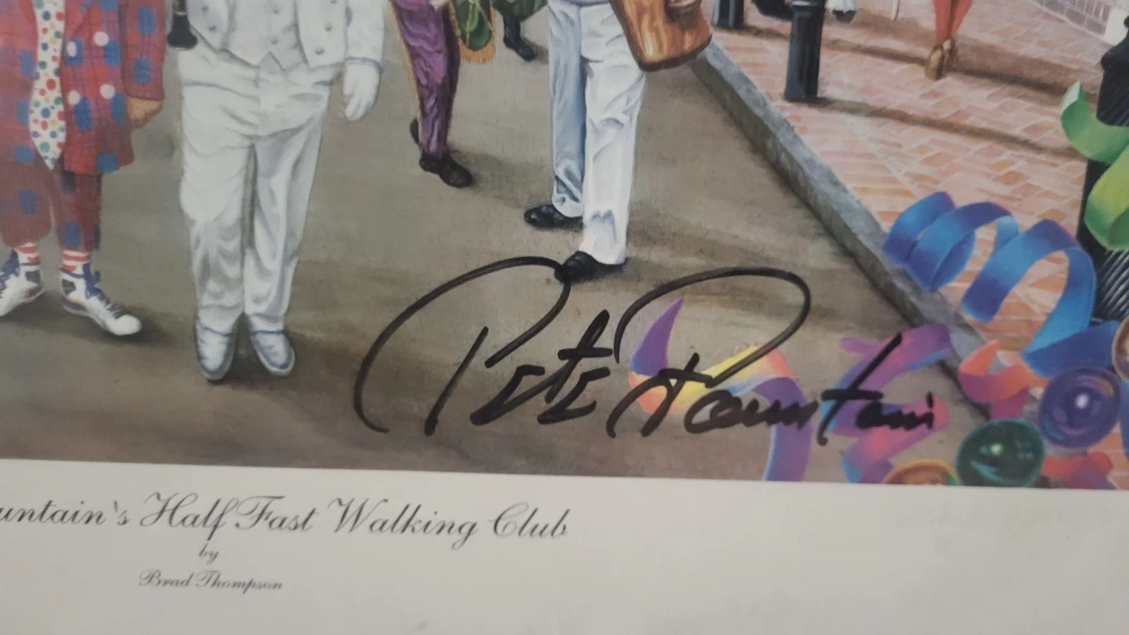 Pete Fountain Signed Mardi Gras Half Fast Walking Club Poster 22 x 27 Inches#22, изображение 4