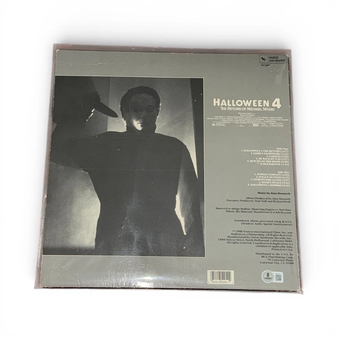 george P Wilbur — George P. Wilbur Signed Halloween 4 Album LP Beckett Cast John Carpenter Signed, изображение 2