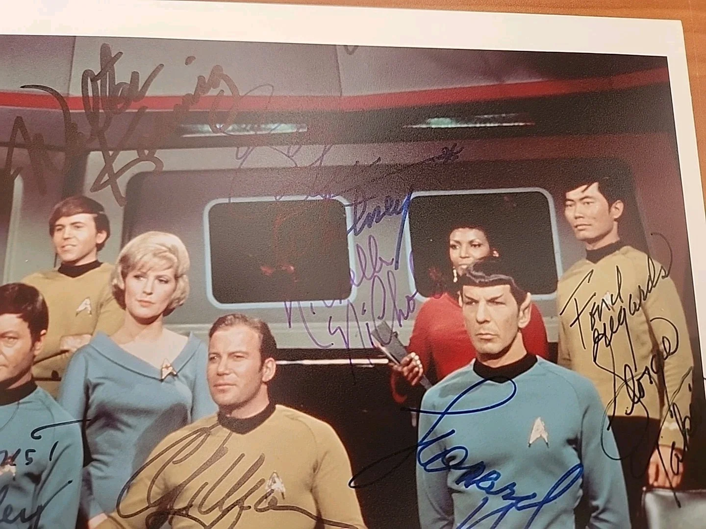STAR TREK CAST — 1966 STAR TREK TV CAST SIGNED PHOTO AUTOGRAPH ALL MEMBERS SIGNATURE 8X10, изображение 5