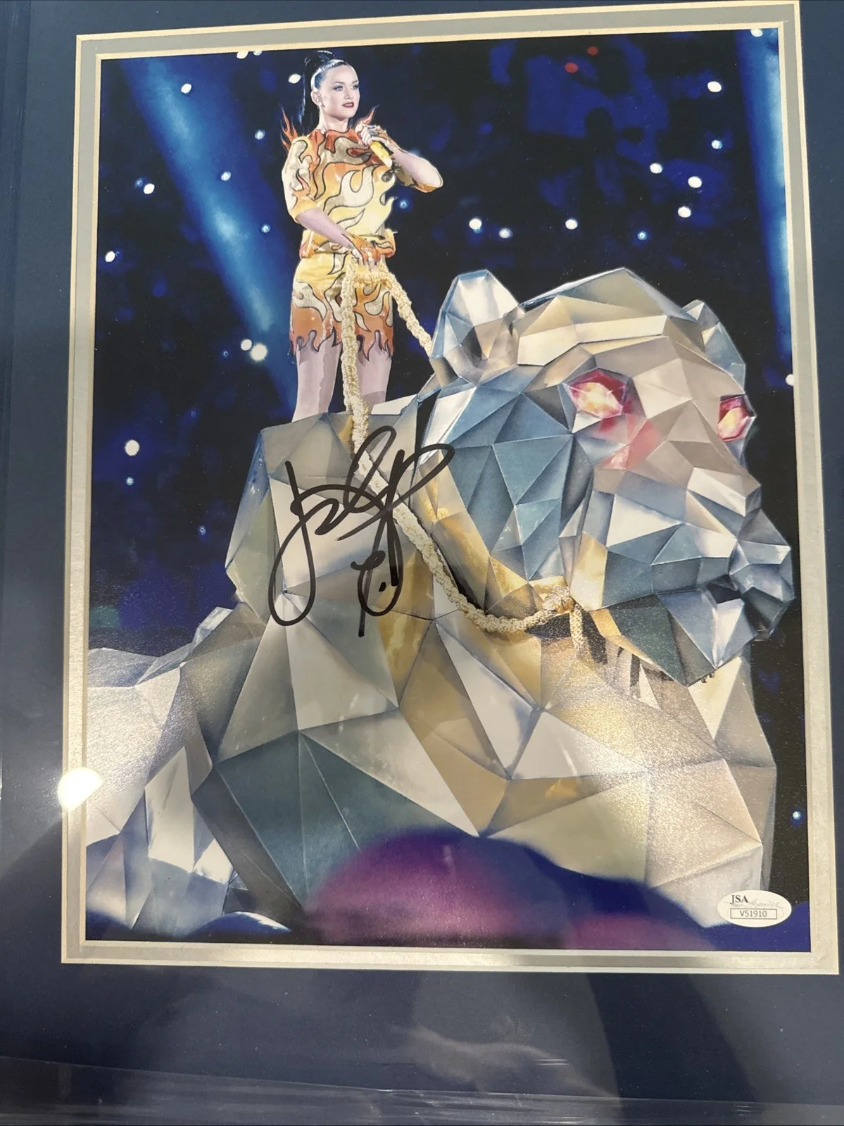 KATY PERRY Signed 22x18 Framed Autographed JSA COA, image 2