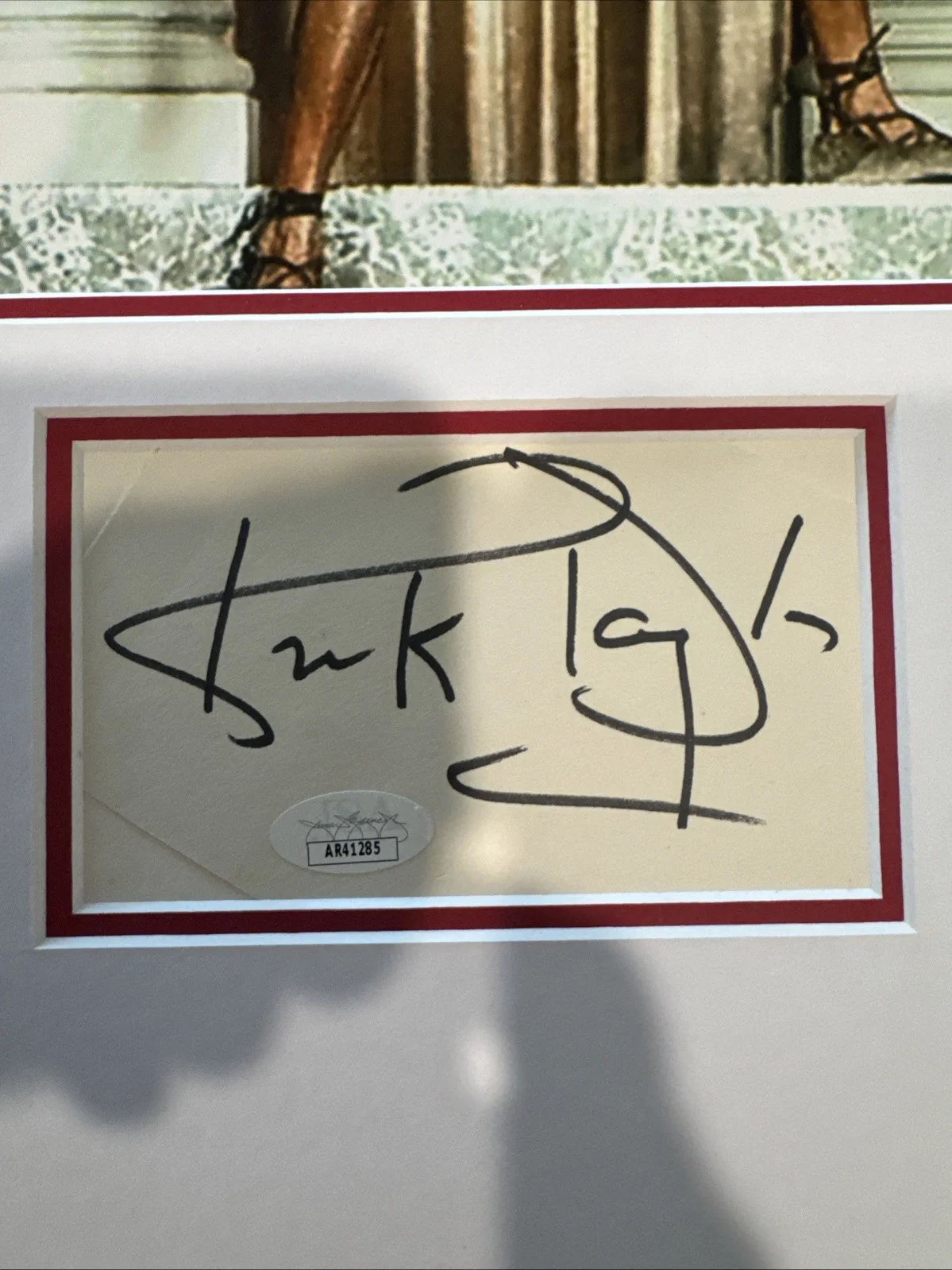 Kirk Douglas Spartacus SIGNED AND MATTED 11x14 Photo I AM SPARTACUS JSA COA, изображение 2
