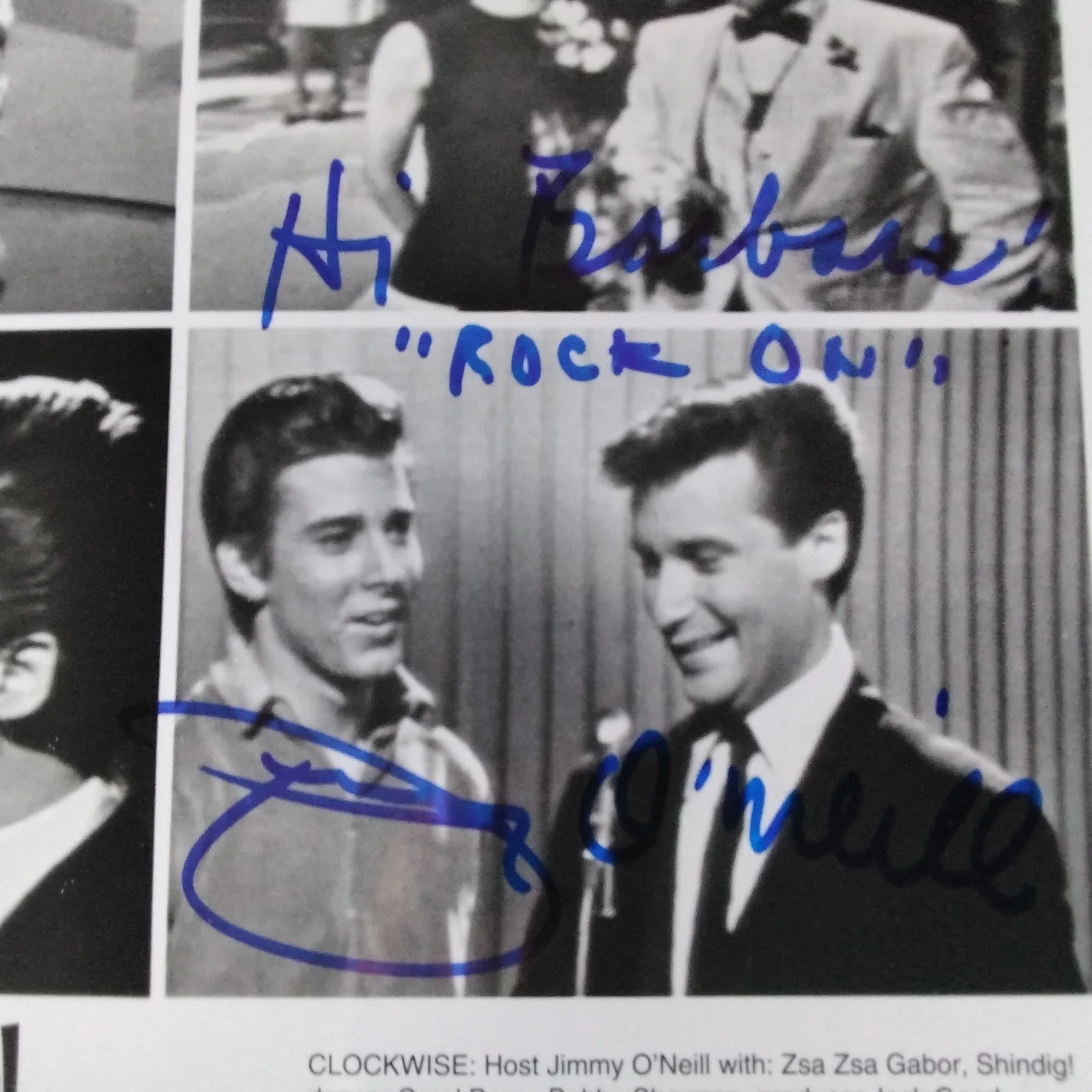 Jimmy O'Neill SIGNED 8x10 Photo 60s TV Host DJ Shindig Bobby Sherman Music Dance, изображение 4