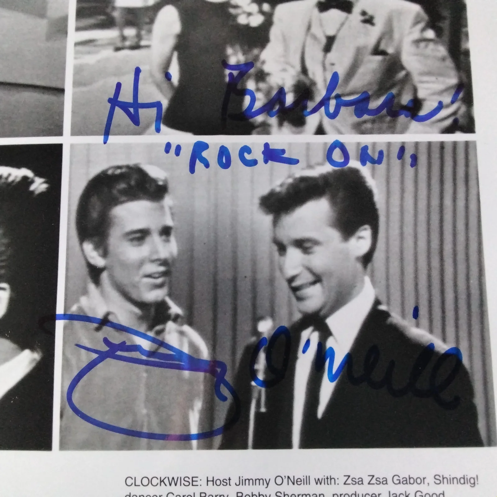 Jimmy O'Neill SIGNED 8x10 Photo 60s TV Host DJ Shindig Bobby Sherman Music Dance, изображение 5