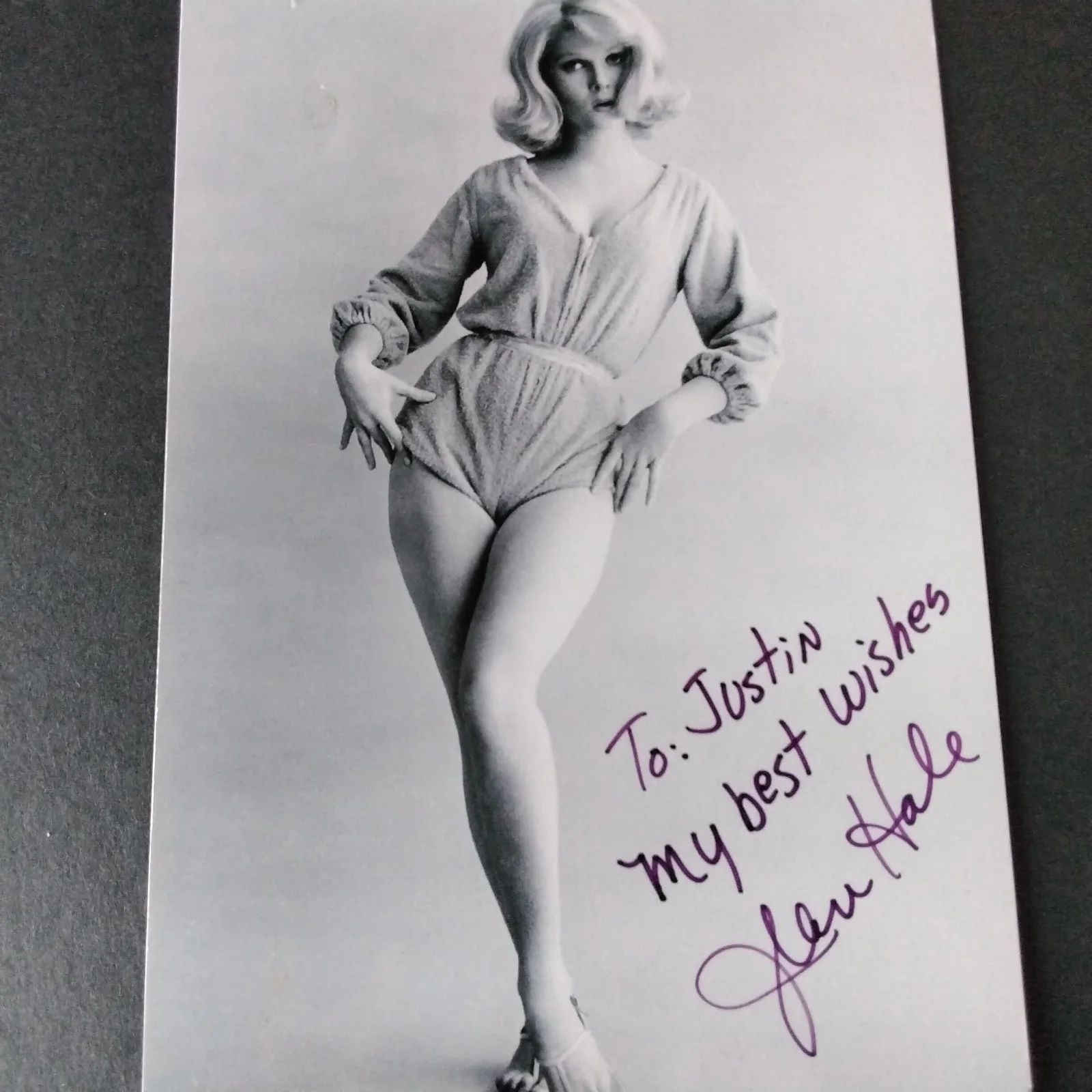 Jean Hale SIGNED 4x6 Photo 60s Movie TV Actress In Like Flint Batman The Oscar, изображение 3
