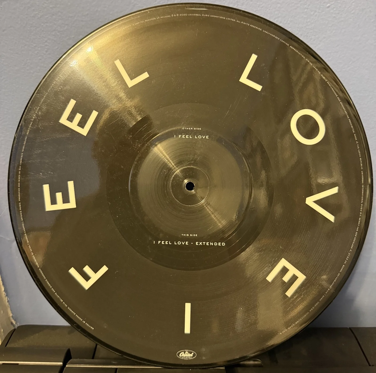 Sam Smith signed I Feel Love RSD 12" picture disc, image 3