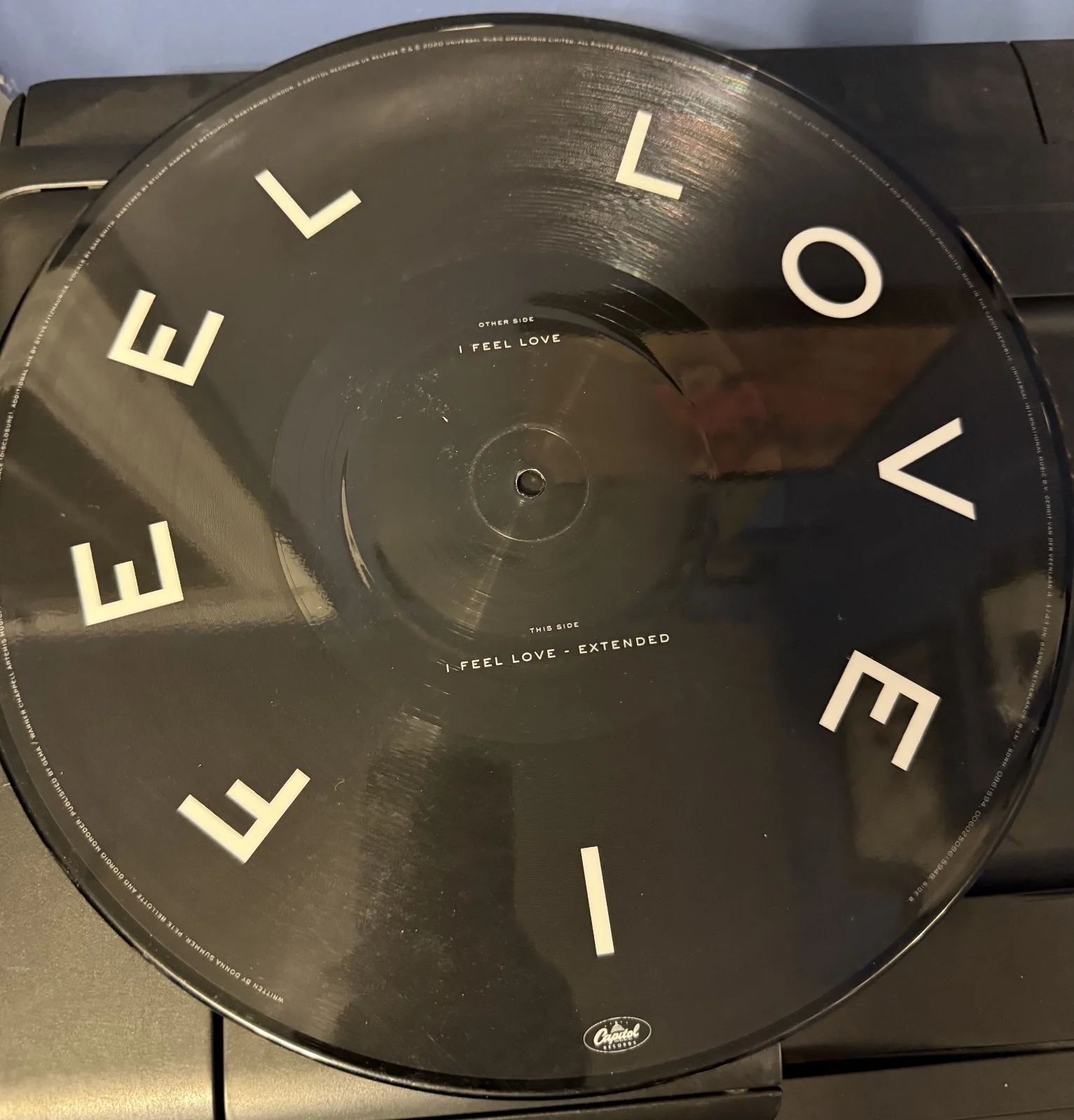 Sam Smith signed I Feel Love RSD 12" picture disc, image 4