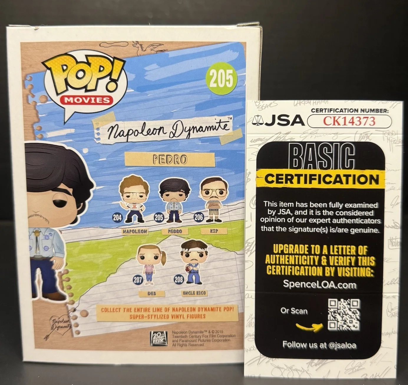 Efren Ramirez — Efren Ramirez Signed Funko Pop Autographed Figure Pedro Napoleon Dynamite JSA, image 3