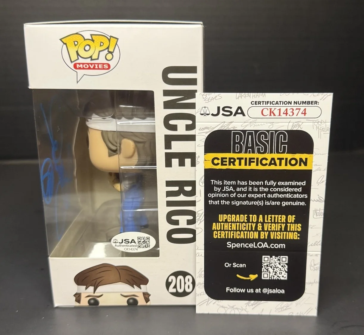 Jon Gries — Jon Gries Signed Funko Pop Uncle Rico Autographed Napoleon Dynamite Jsa Coa, image 2