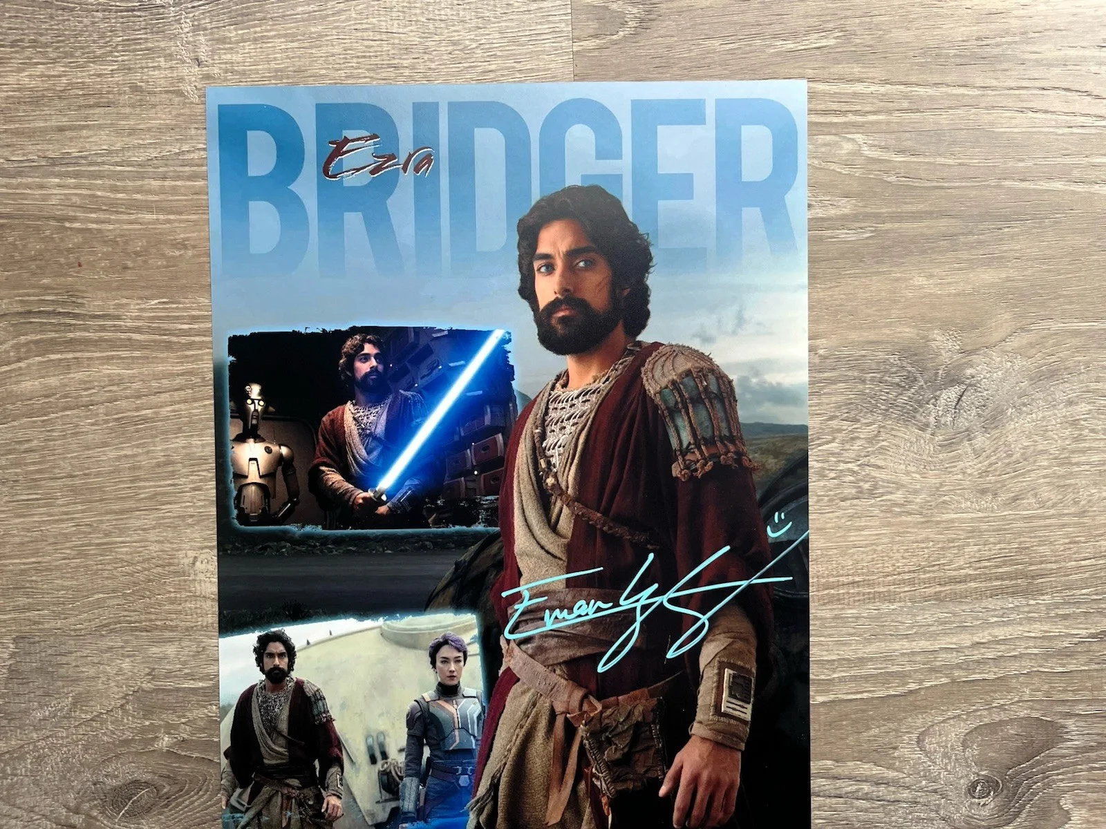 Eman Esfandi — Eman Esfandi Signed Ezra Bridger 11x17 Photo JSA COA AHSOKA Star Wars, image 3