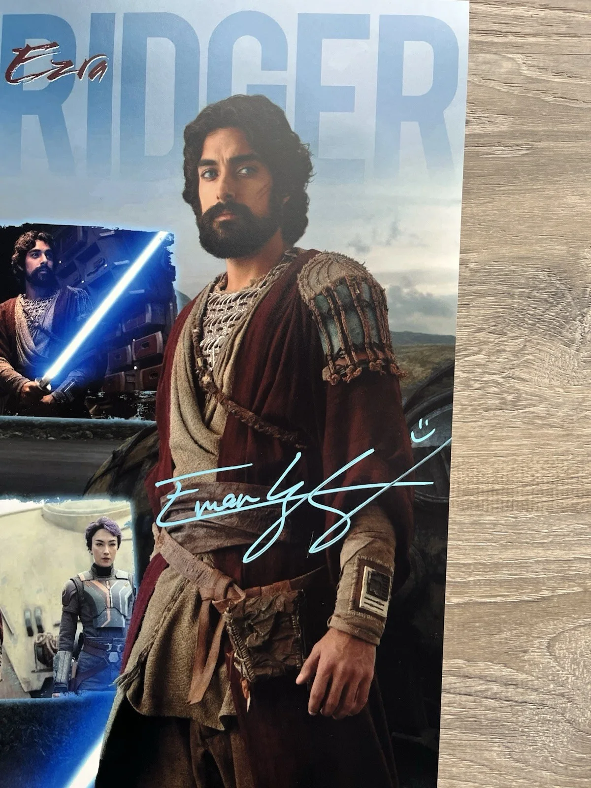 Eman Esfandi — Eman Esfandi Signed Ezra Bridger 11x17 Photo JSA COA AHSOKA Star Wars, image 4