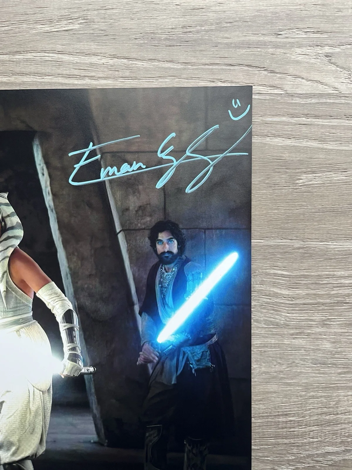 Eman Esfandi — Eman Esfandi Signed Ezra Bridger 11x14 Photo JSA COA AHSOKA Star Wars, изображение 4