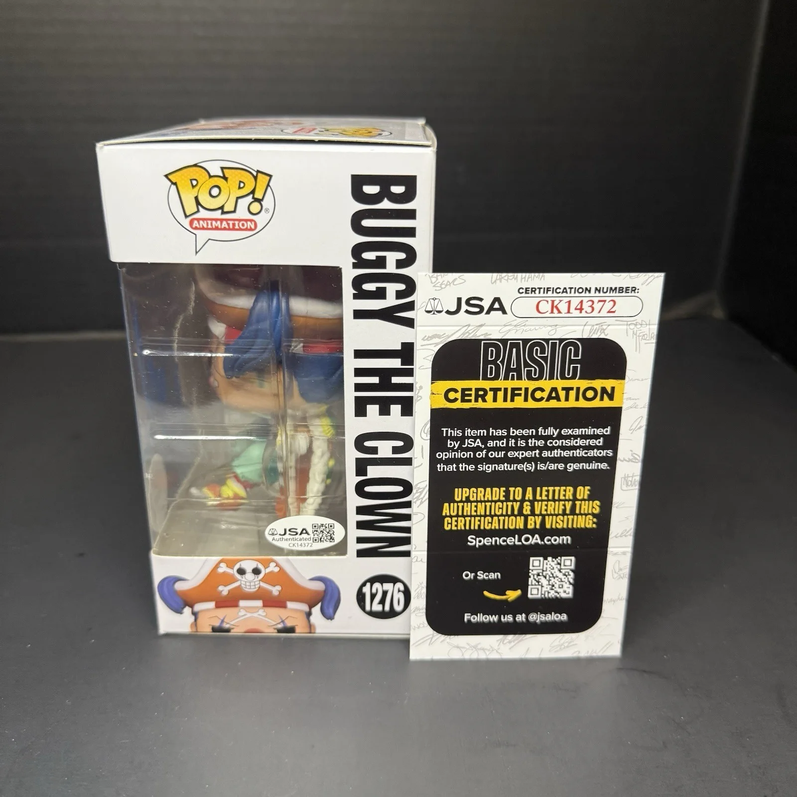 Jeff Ward — Jeff Ward Signed Funko Pop Autographed One Piece Figure Buggy The Clown JSA Coa, изображение 2