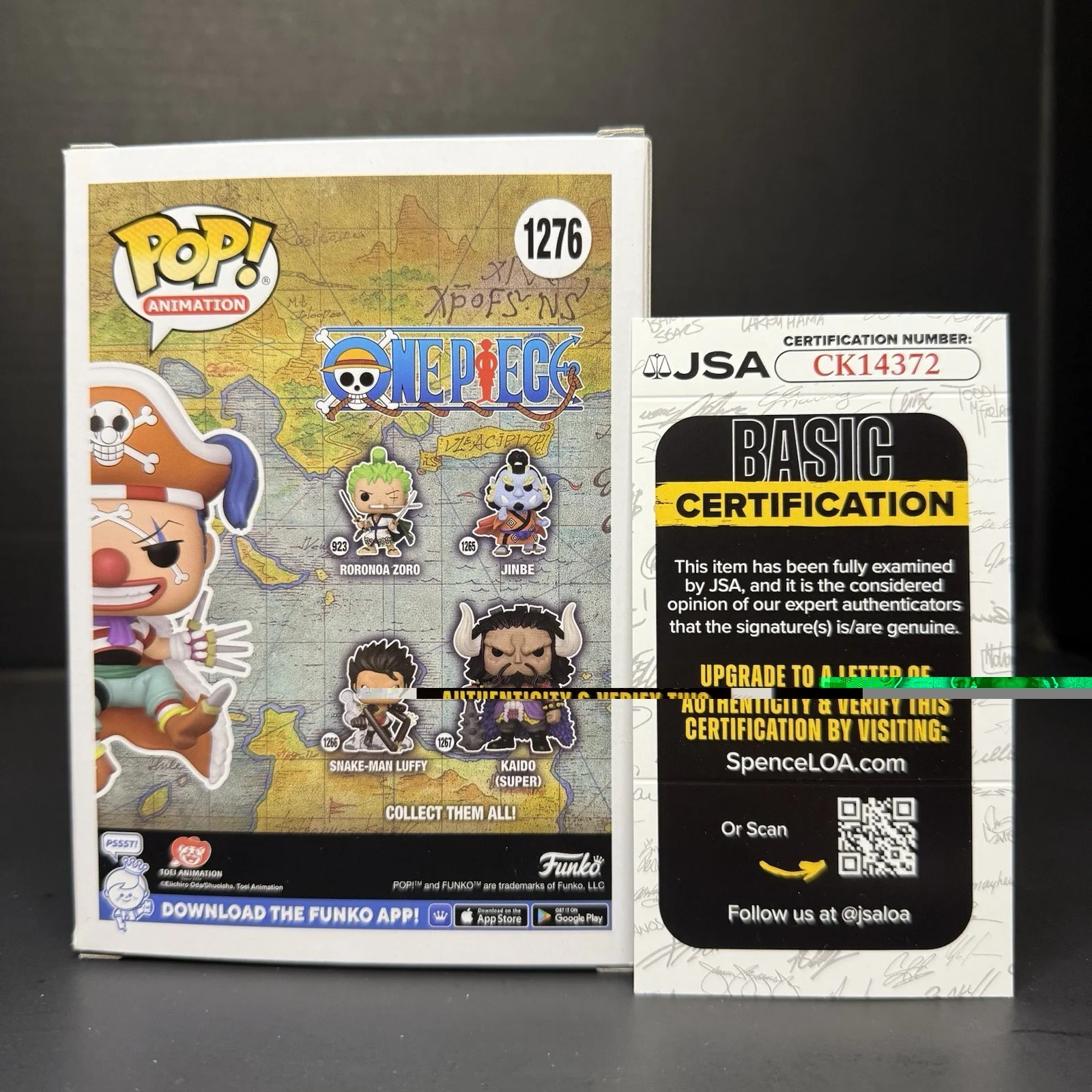 Jeff Ward — Jeff Ward Signed Funko Pop Autographed One Piece Figure Buggy The Clown JSA Coa, изображение 3