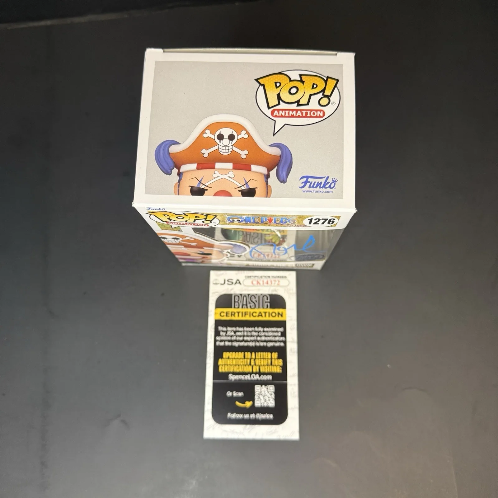 Jeff Ward — Jeff Ward Signed Funko Pop Autographed One Piece Figure Buggy The Clown JSA Coa, изображение 4