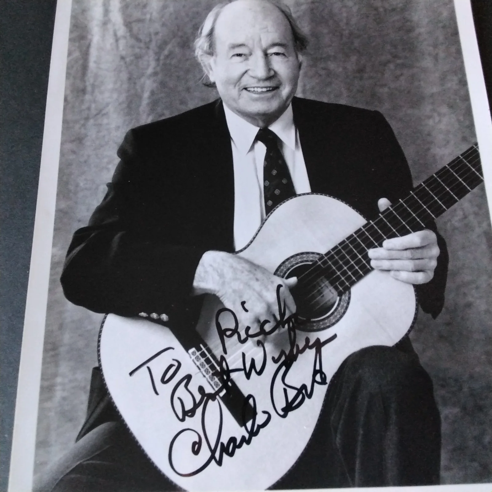 Charlie Byrd SIGNED Photo Jazz Latin Style Guitarist Samba Girl From Ipanema, изображение 3