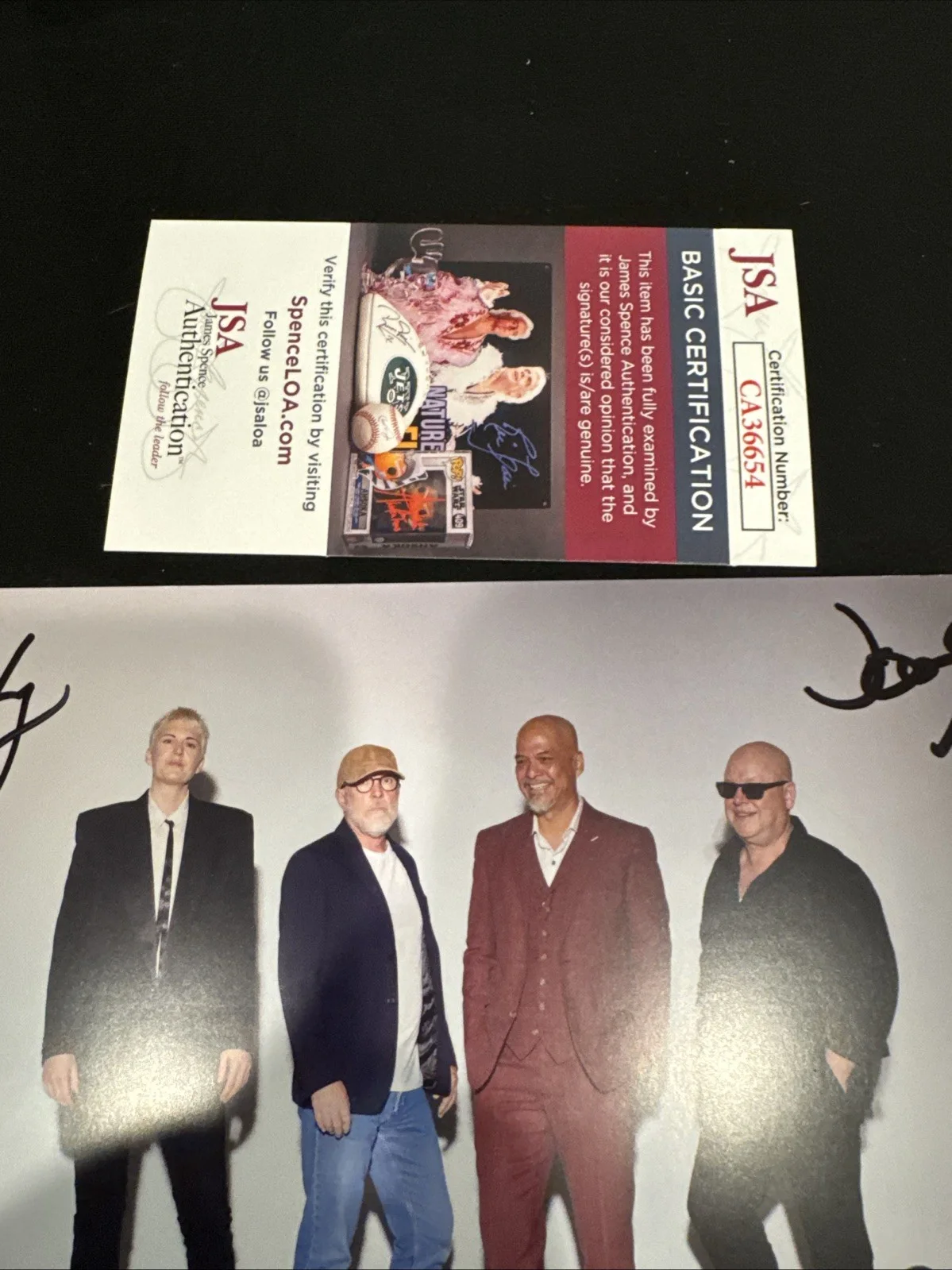 The Pixies Signed by 4 CD Promo Card - JSA COA, image 3