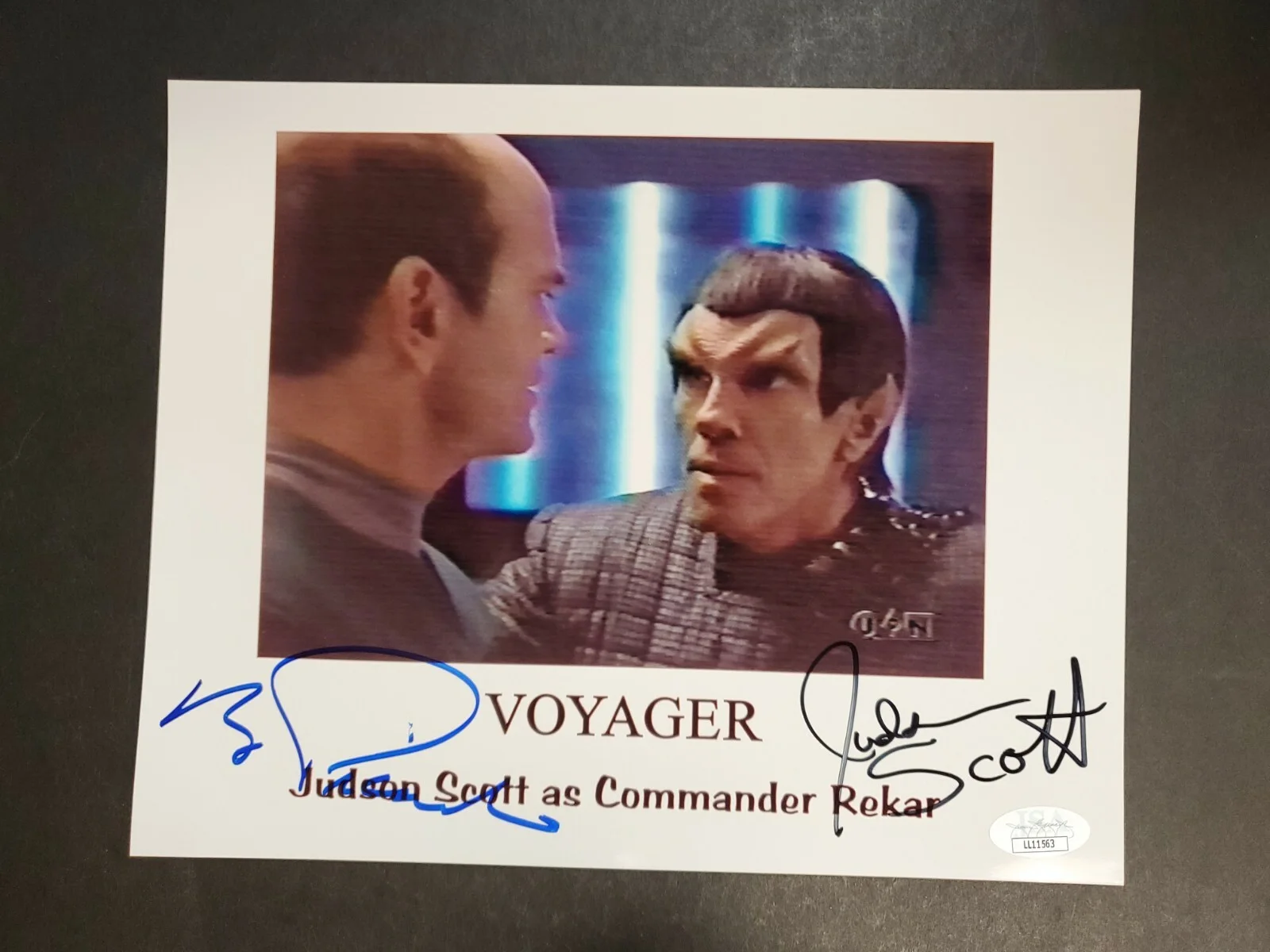 Robert Picardo and Judson Scott — Robert Picardo, Judson Scott 8x10 Photograph Star Trek Voyager JSA COA AUTOGRAPH