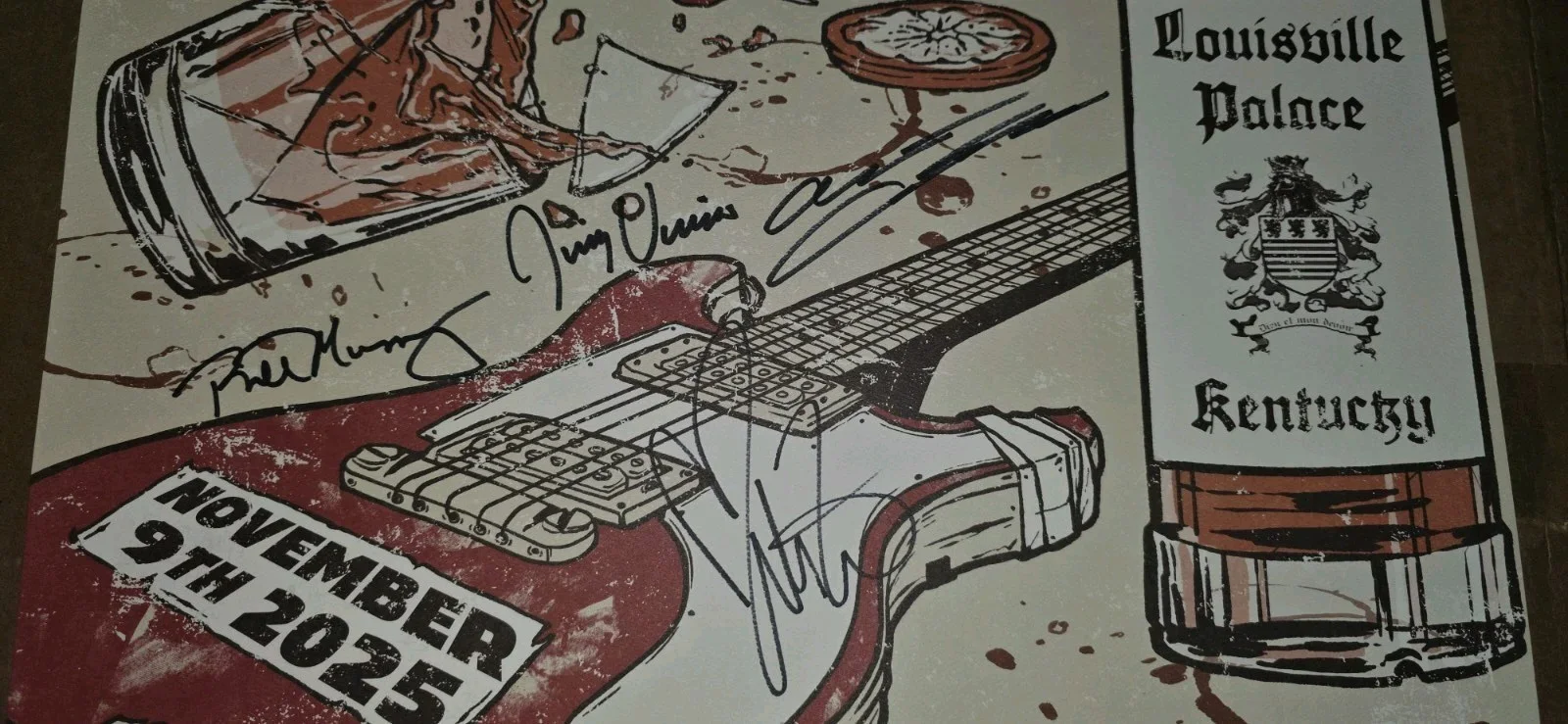 BILL MURRAY Signed 2025 Louisville Palace Show Poster PRINT Auto Bourbon Whiskey, изображение 2