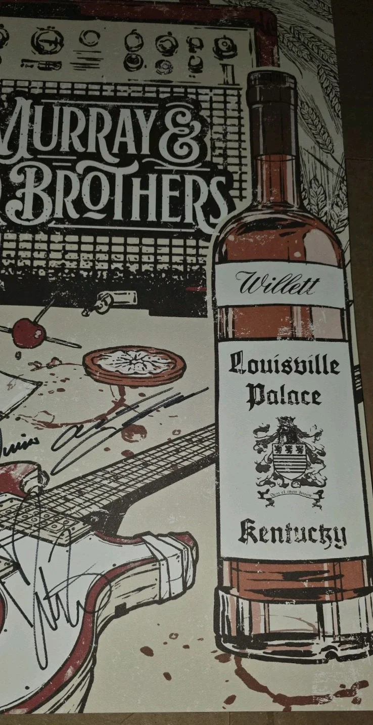 BILL MURRAY Signed 2025 Louisville Palace Show Poster PRINT Auto Bourbon Whiskey, изображение 3
