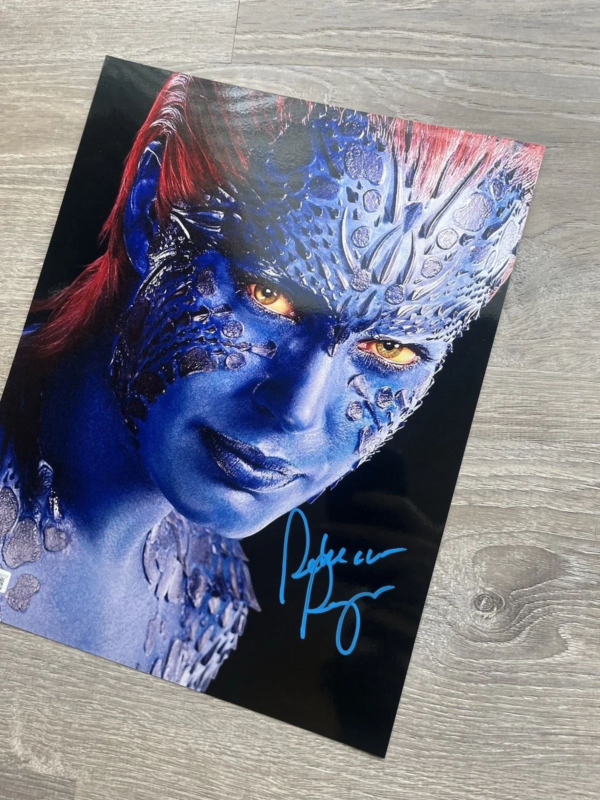 Rebecca Romijn — Rebecca Romijn Signed Mystique Metallic 11x14 Photo Beckett COA X-Men Marvel, изображение 4