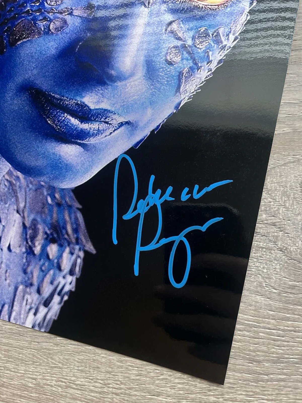 Rebecca Romijn — Rebecca Romijn Signed Mystique Metallic 11x14 Photo Beckett COA X-Men Marvel, изображение 5