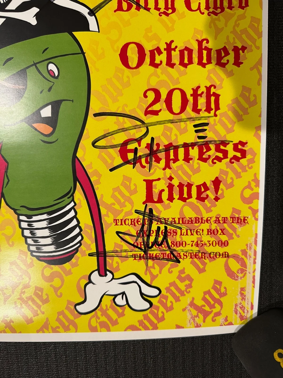 Autographed Queens of the Stone Age concert poster REAL COA, изображение 4