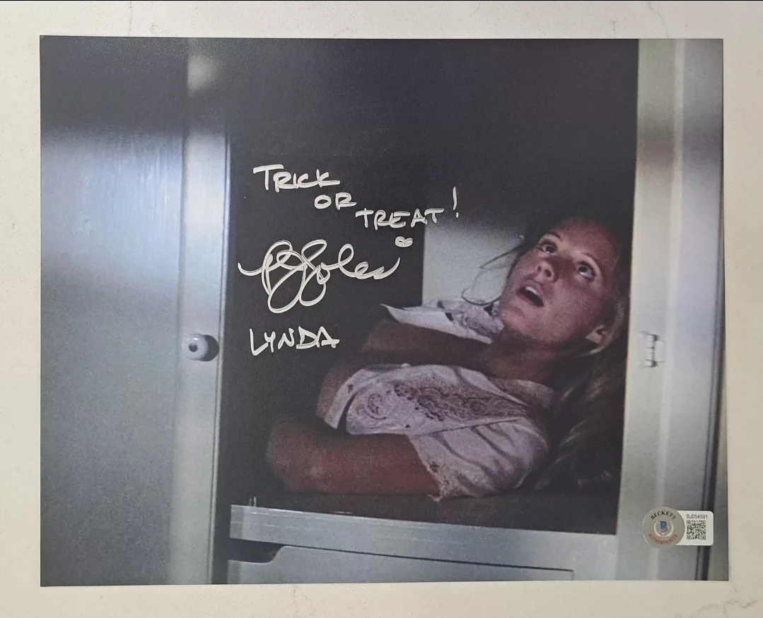 P.J. Soles Signed & Inscribed 1978 Halloween Rare 8x10 Photo Beckett BAS COA PJ, изображение 2