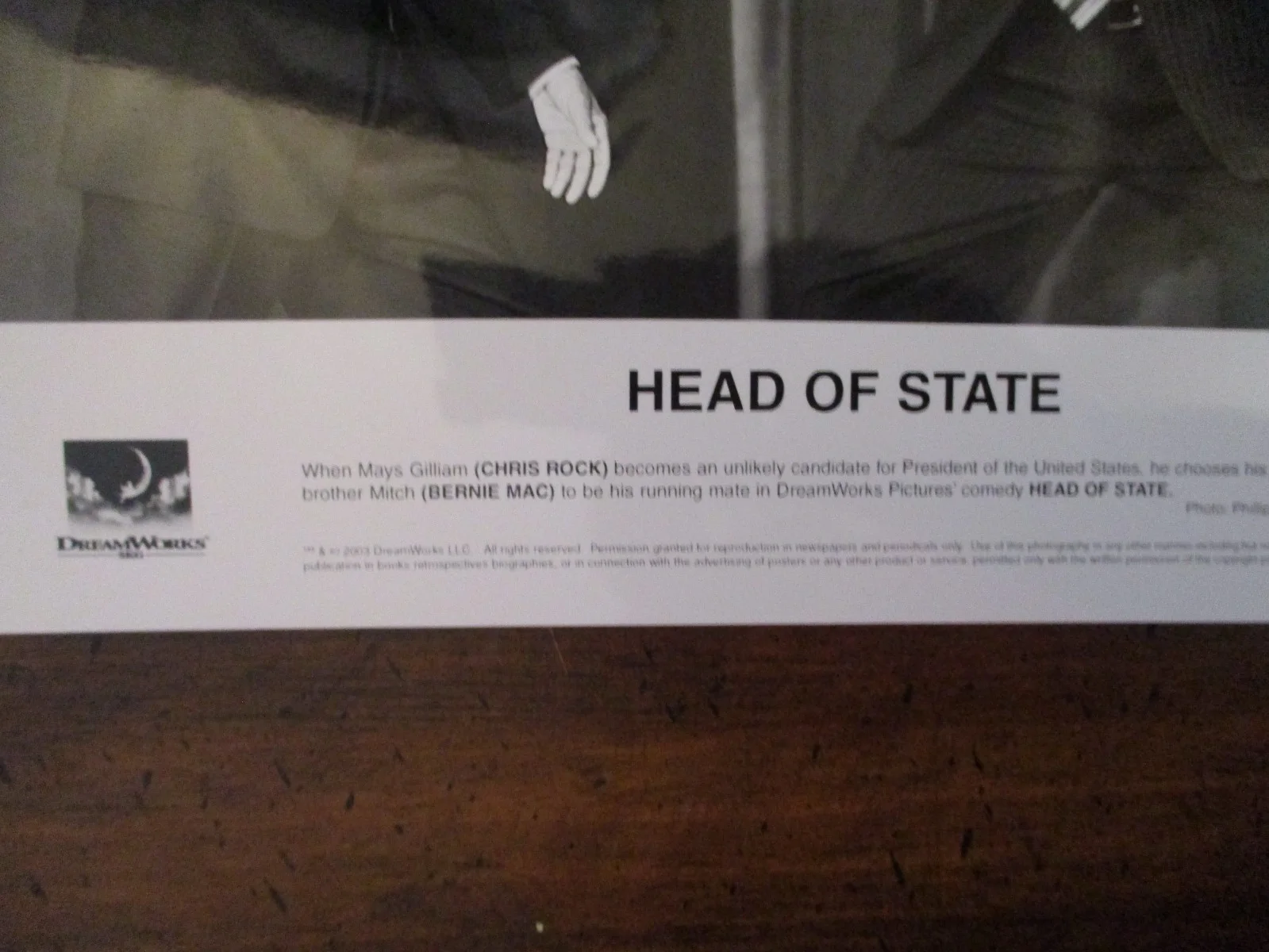 Bernie Mac/Chris Rock("HEAD OF STATE")2003 10 x 8 Glossy Black/White Press Photo, image 2
