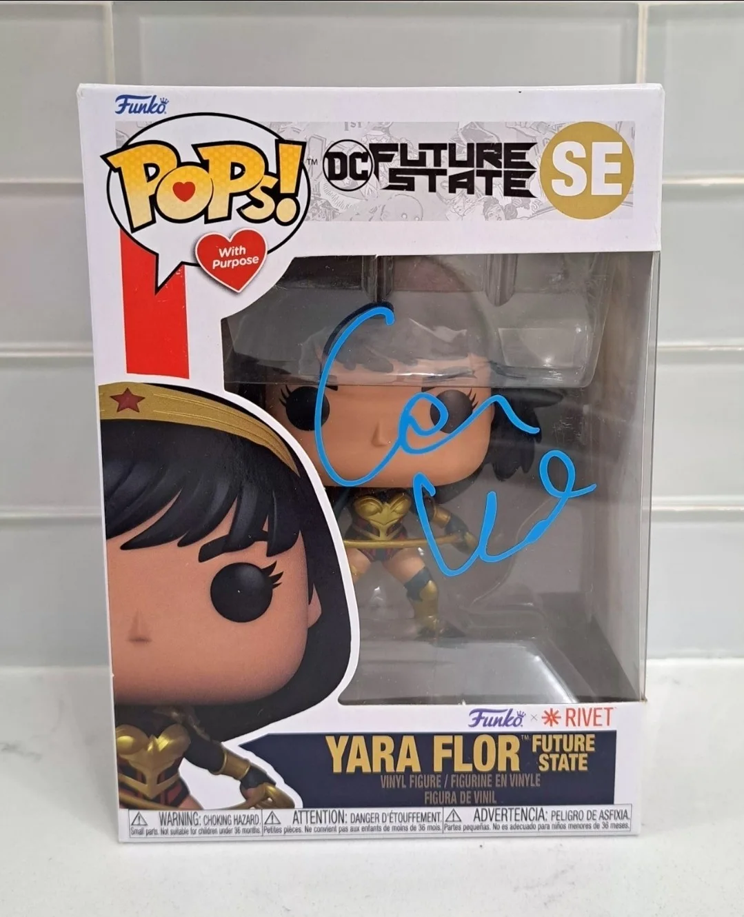 CONOR LESLIE Donna Troy/Yara Flor Signed DC Future State Funko Pop Beckett BAS, изображение 2