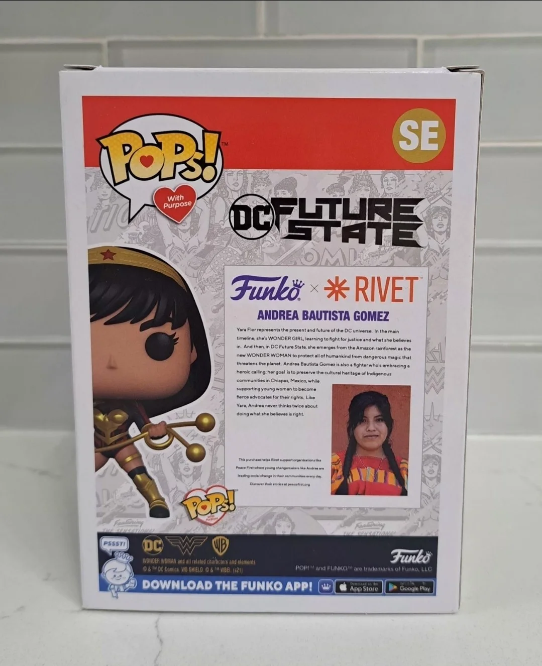 CONOR LESLIE Donna Troy/Yara Flor Signed DC Future State Funko Pop Beckett BAS, изображение 4