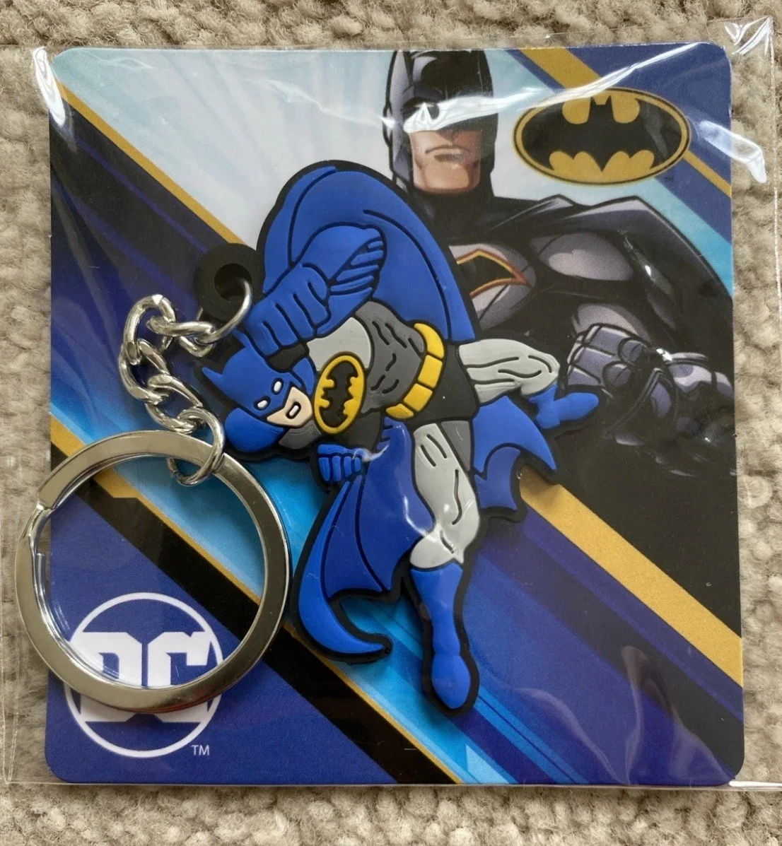 2x DC Comics Batman Keyring, Keychain - NEW SEALED, image 2