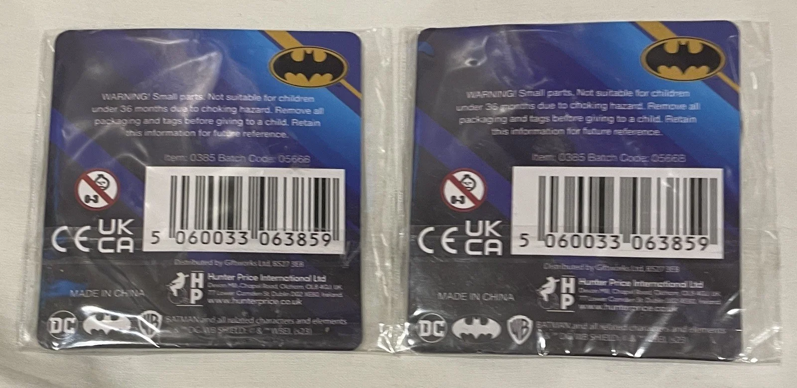 2x DC Comics Batman Keyring, Keychain - NEW SEALED, image 3