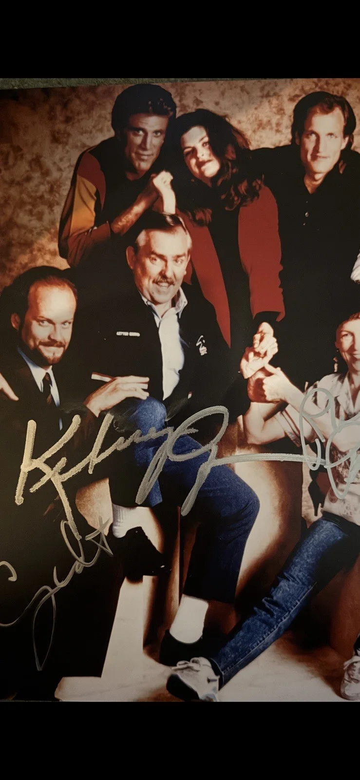 George Wendt Kelsey Grammer, Rhea Perlman — Cheers 8x10 Photo Signed By George wendt Kelsey Grammer & Rhea Perlman, изображение 3