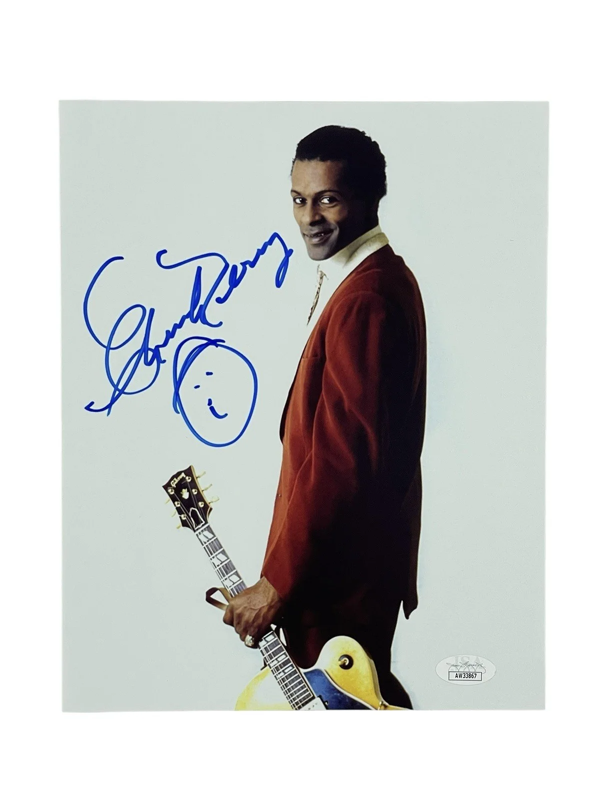 Chuck Berry Hand Signed Autographed Photo Rock and Roll Pioneer JSA Certified, image 2