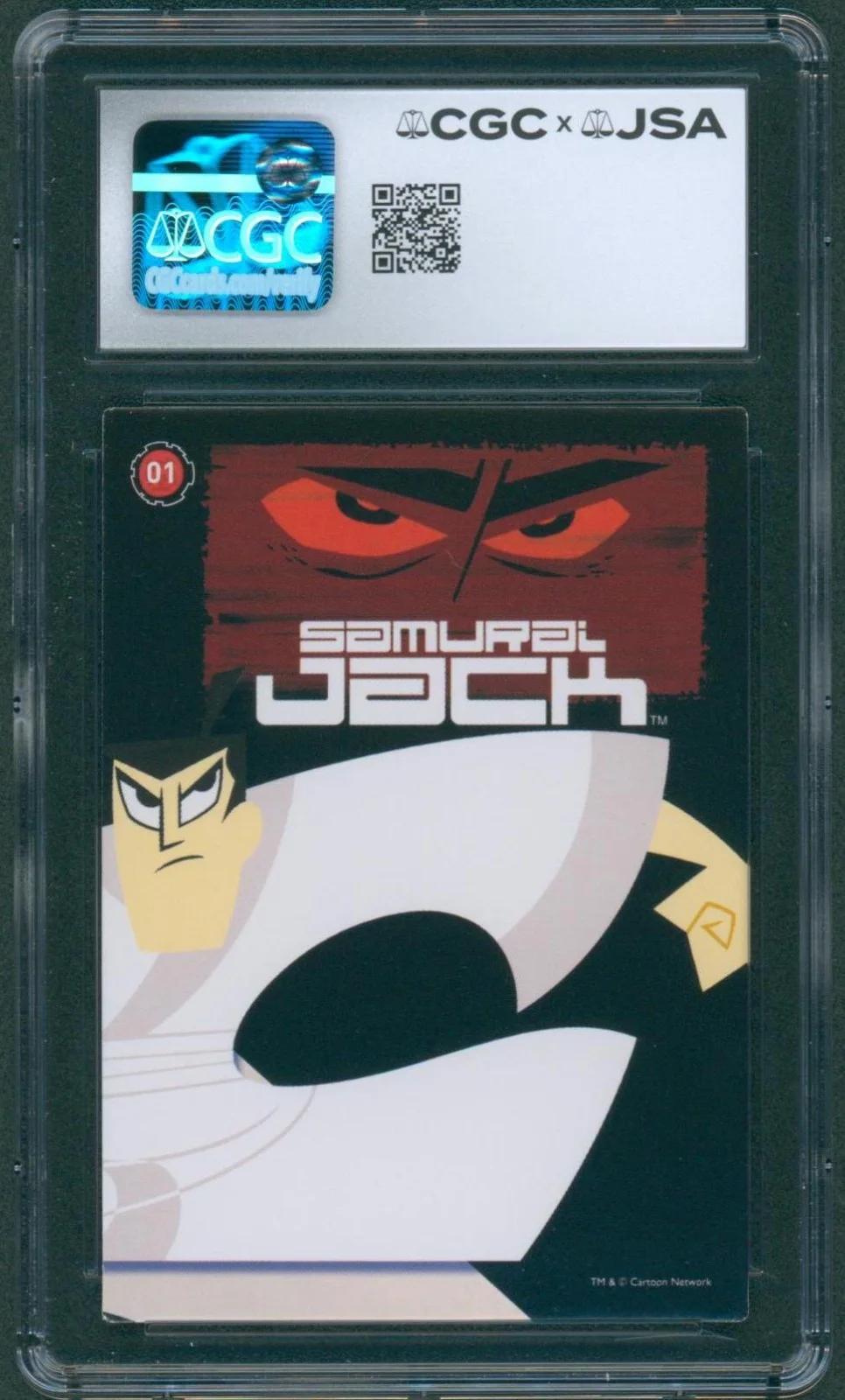Greg Baldwin — Greg Baldwin Signed Card Samurai Jack Aku Autograph Mint 9 CGC x JSA SLAB, image 2