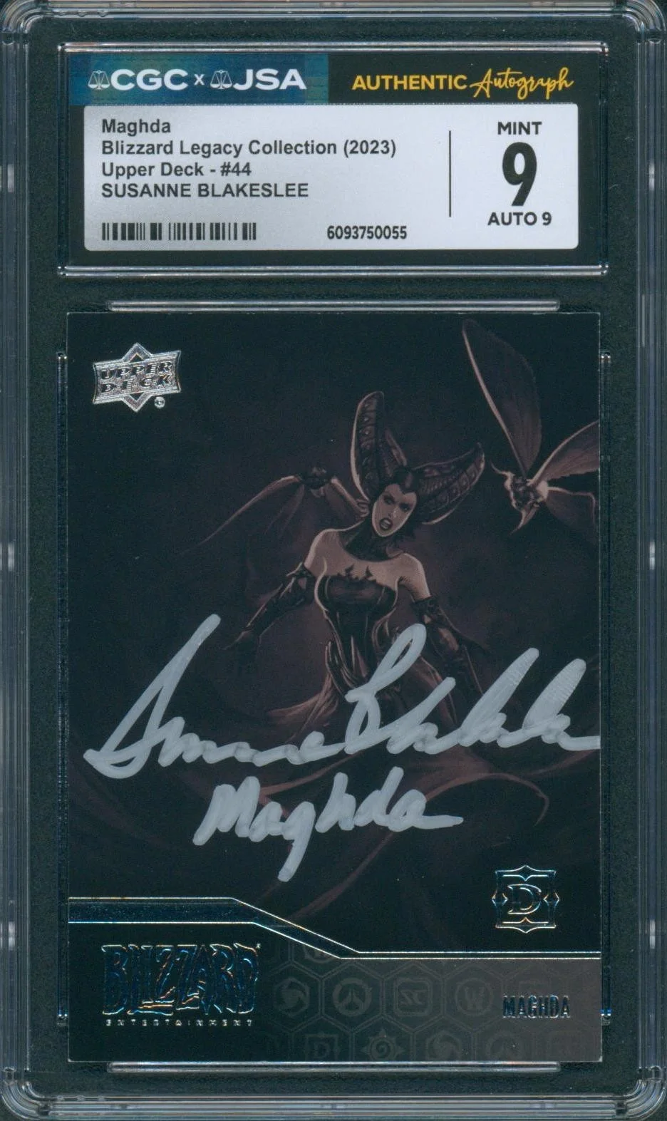 Susanne Blakeslee — Susanne Blakeslee Signed Card Maghda Diablo 3 Autograph Mint 9 CGC x JSA SLAB