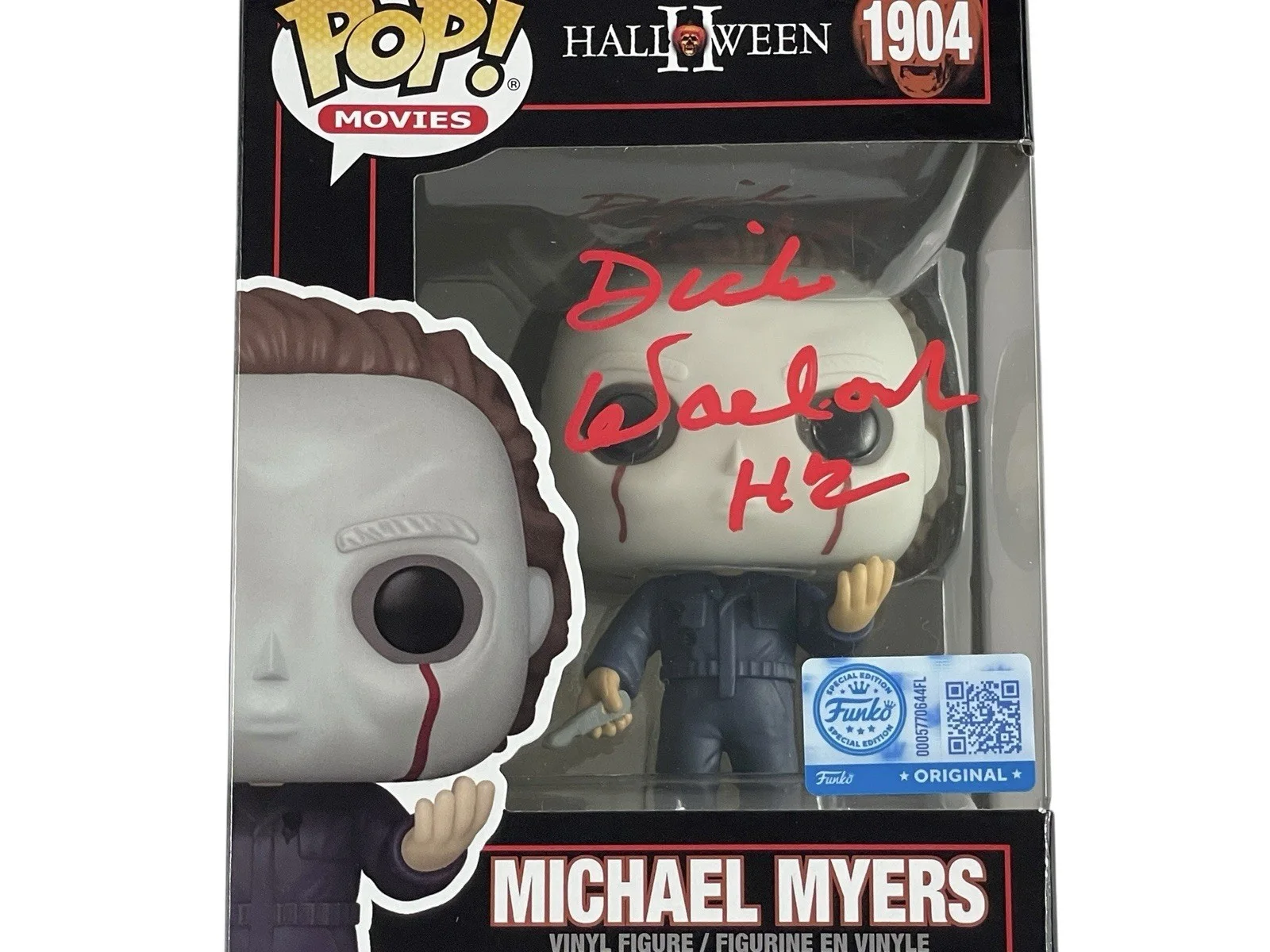 Dick Warlock — Dick Warlock Signed Michael Myers Halloween II Scare Fair Vaulted Funko Pop 1904, изображение 2