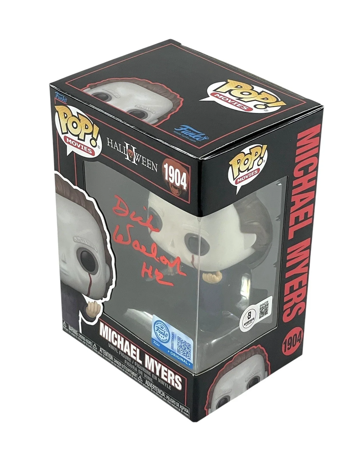Dick Warlock — Dick Warlock Signed Michael Myers Halloween II Scare Fair Vaulted Funko Pop 1904, изображение 3