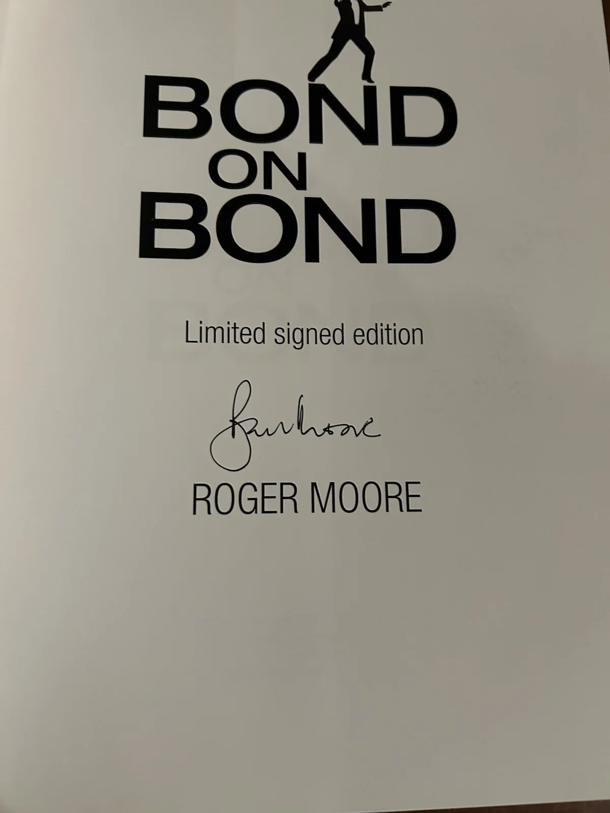 James Bond Signed Bond On Bond Book Autographed By Roger Moore, image 4
