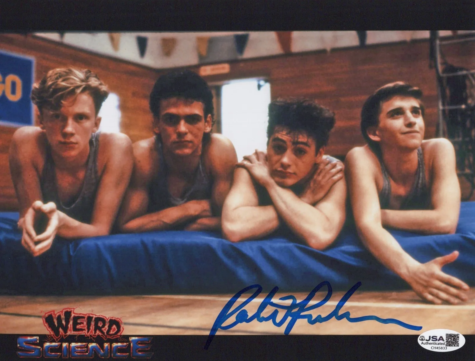 ROBERT RUSLER — ROBERT RUSLER Signed 8x10 WEIRD SCIENCE Photo MAX Autograph JSA COA