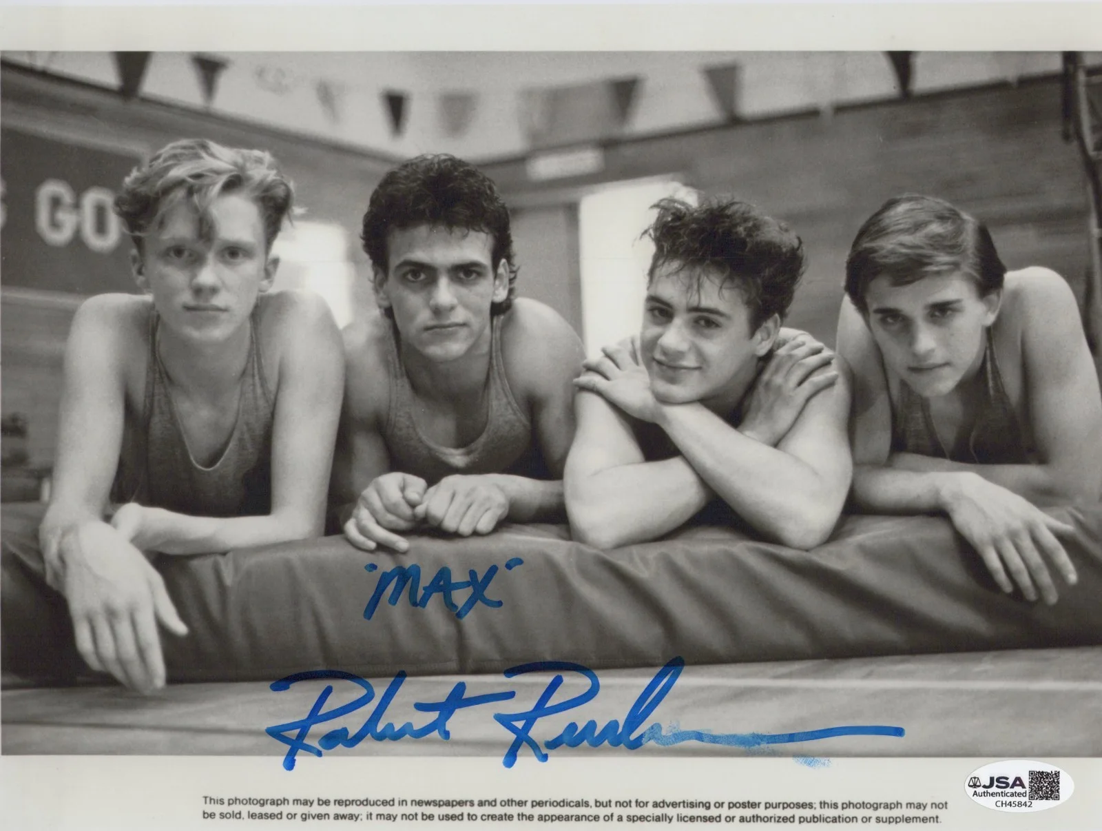 ROBERT RUSLER — ROBERT RUSLER Signed 8x10 WEIRD SCIENCE Photo MAX Autograph JSA COA