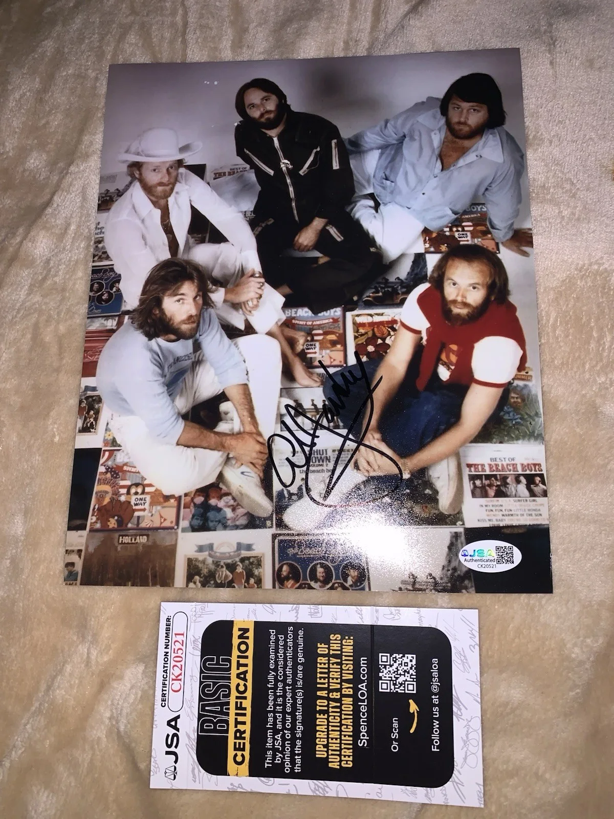 The Beach Boys Al Jardine Signed Autograph 8x10 Photo JSA, изображение 2