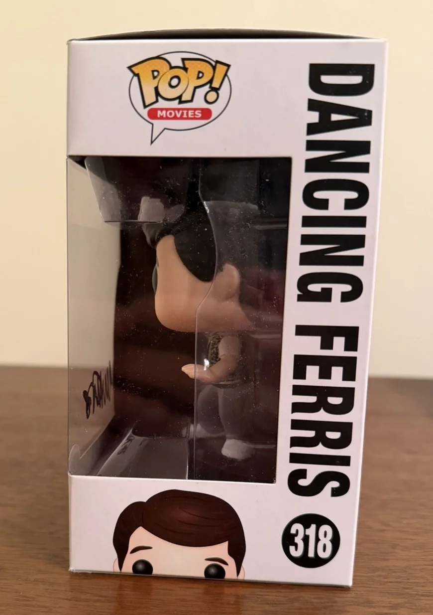 Matthew Broderick Signed Funko Pop 318 Ferris Bueller Dancing, image 2