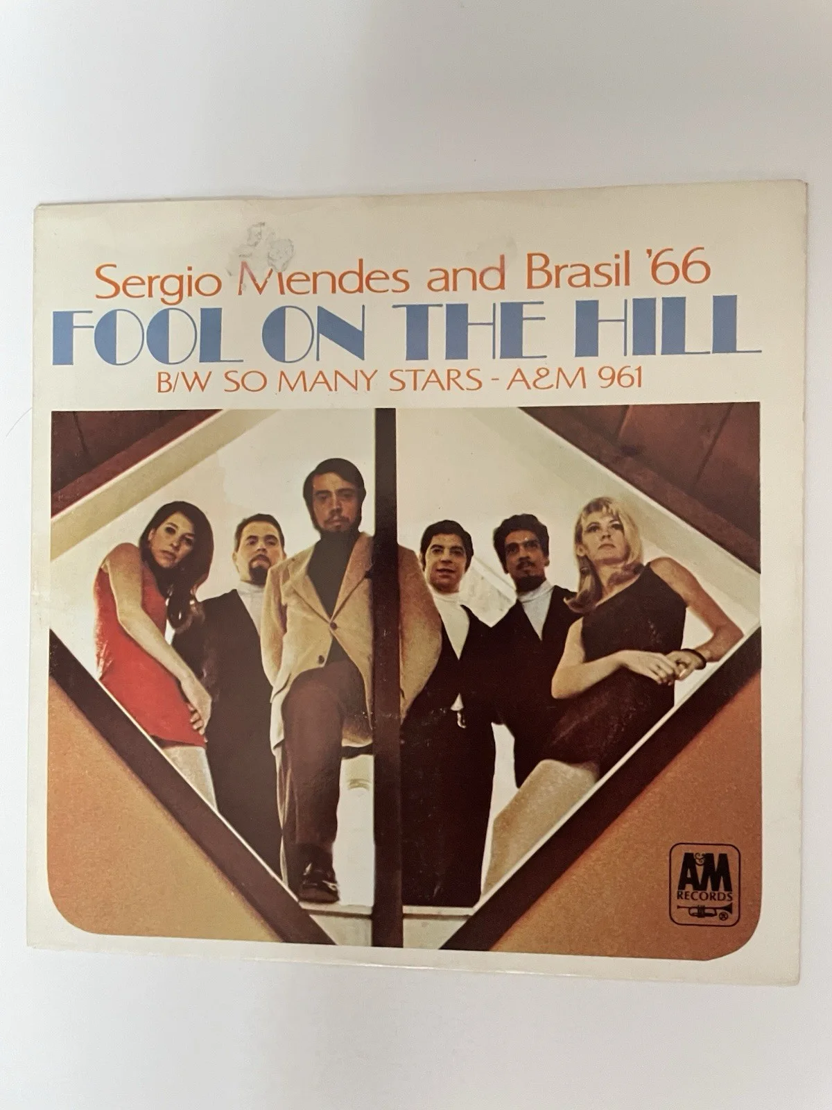 Sergio Mendes Signed Fool On The Hill 7 45 1968 A&M Records, изображение 3