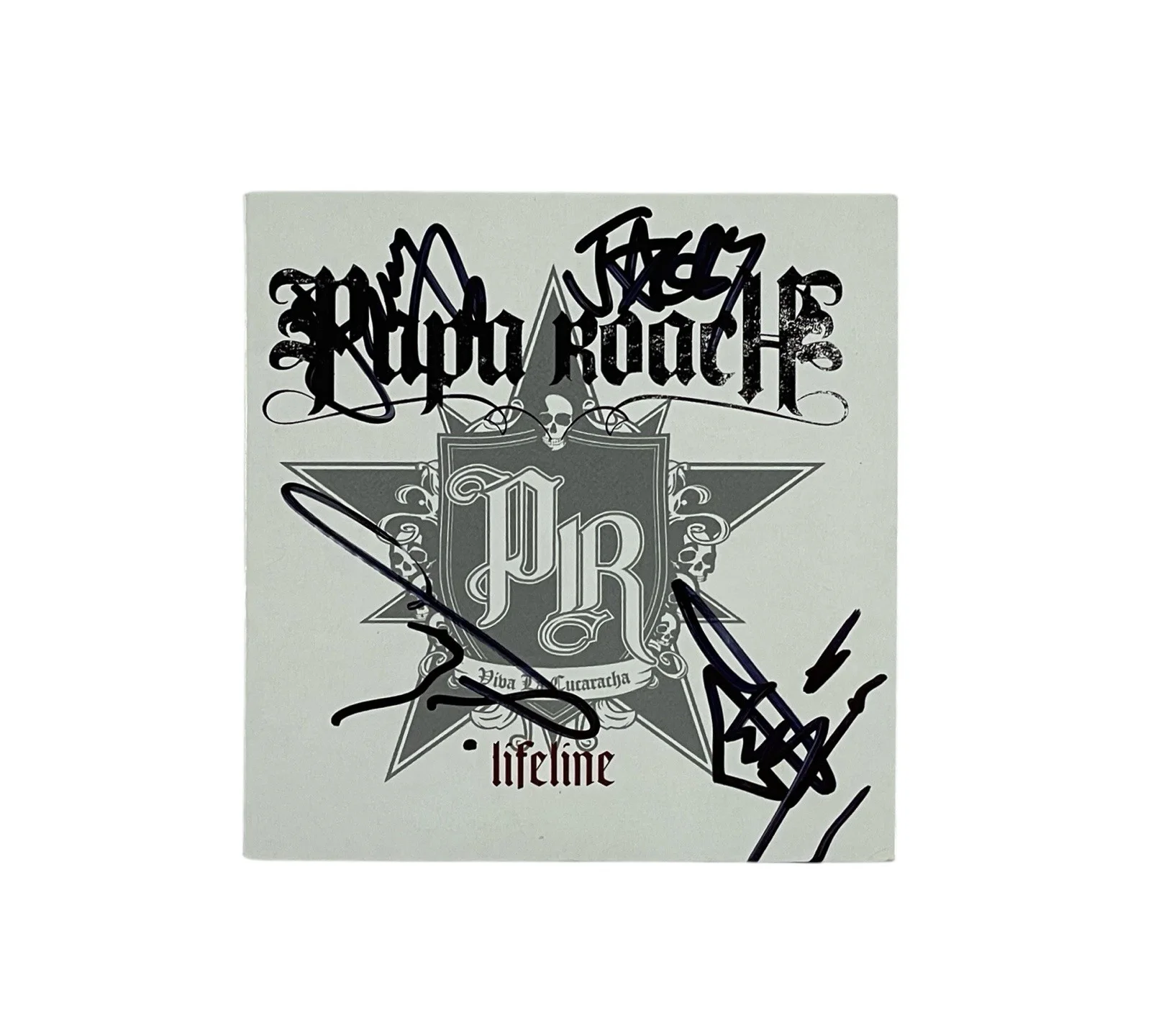 Papa Roach Rare Band Signed Lifeline Limited Edition CD Single Jacoby Dick ACOA, image 2
