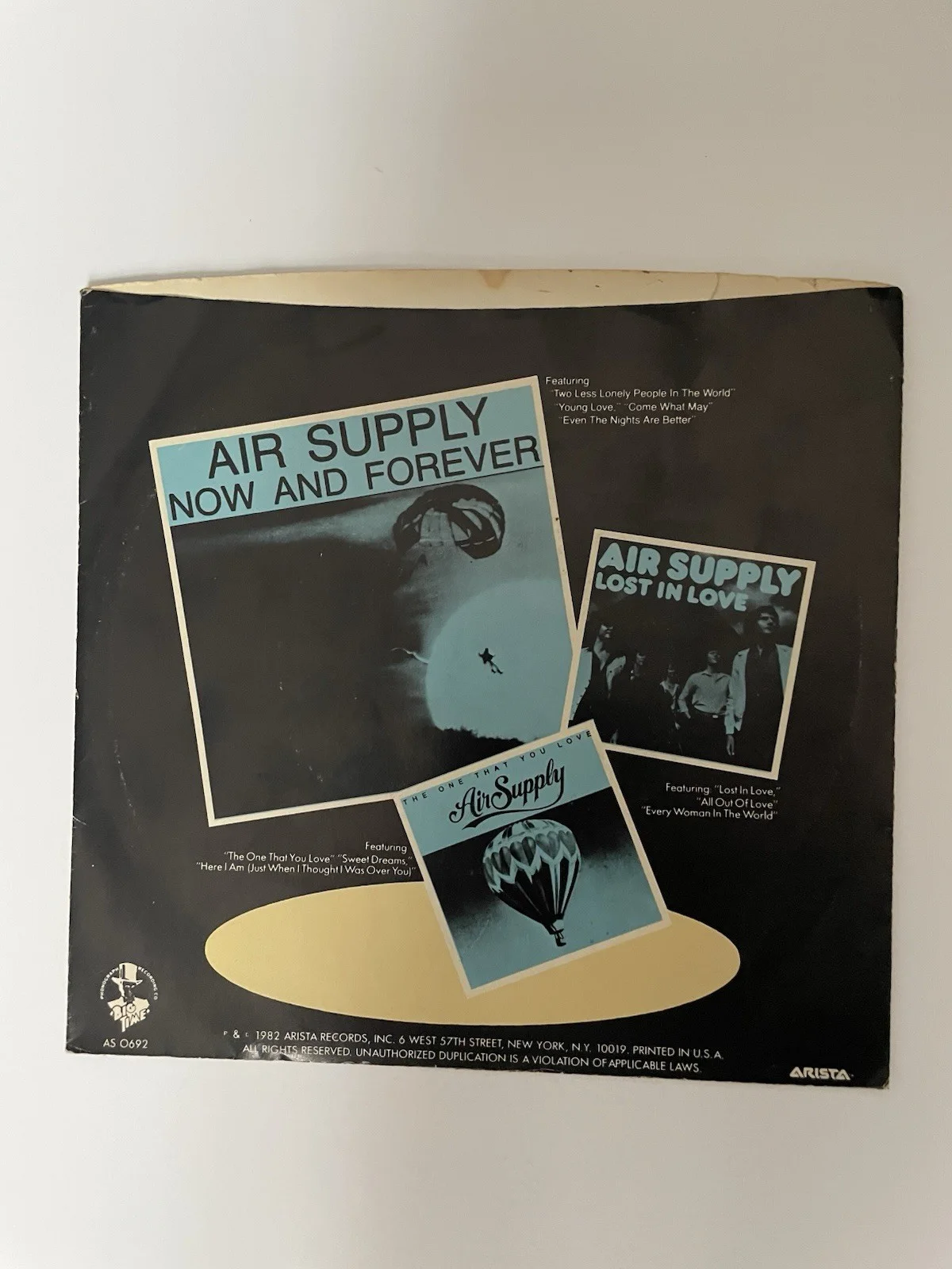 Air Supply Signed Even The Nights Are Better 7 45 G. Russell / R. Hitchcock, изображение 4
