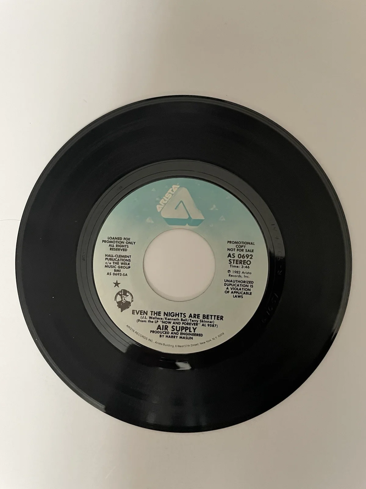 Air Supply Signed Even The Nights Are Better 7 45 G. Russell / R. Hitchcock, изображение 5