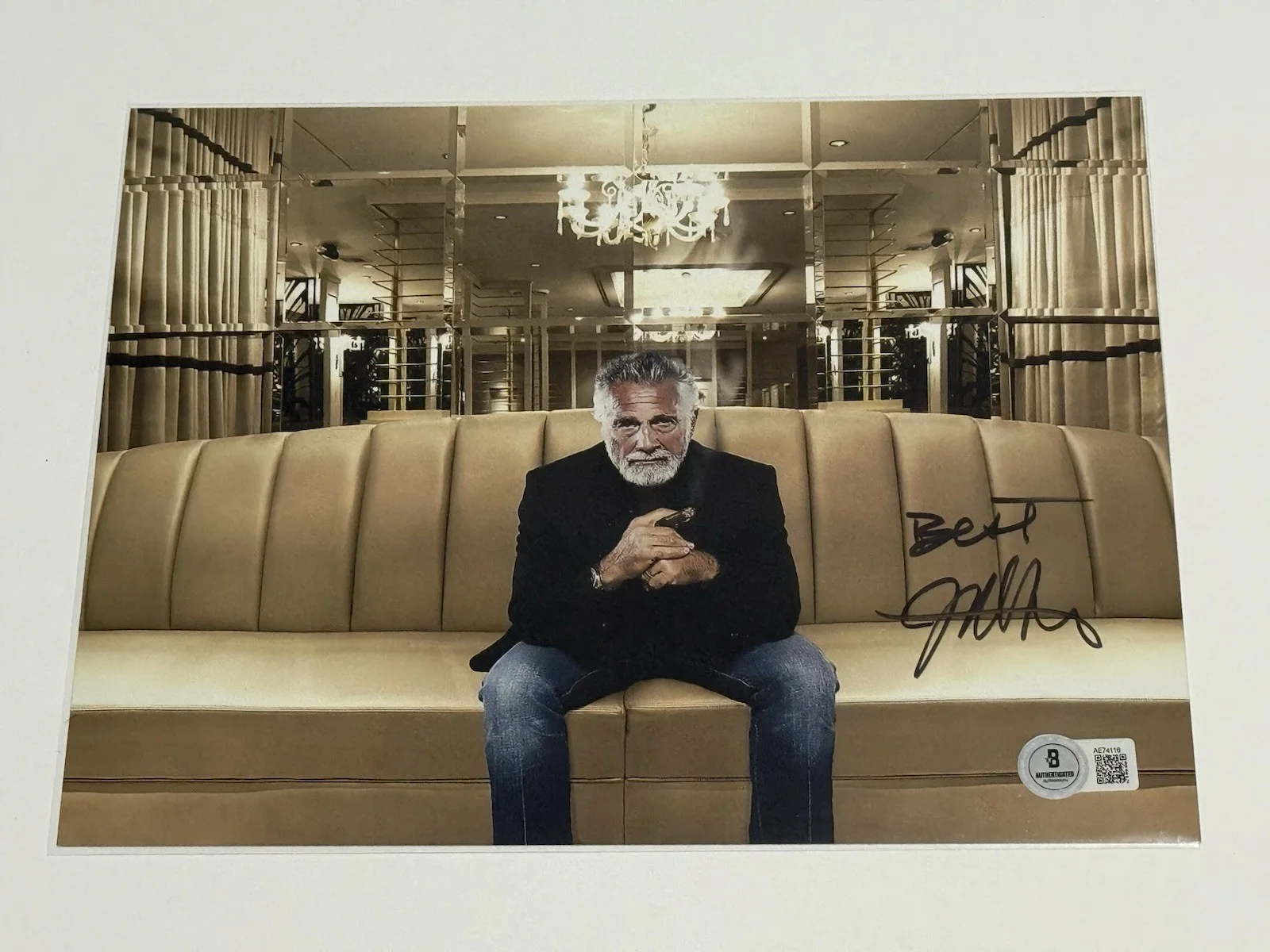 Jonathan Goldsmith — Jonathan Goldsmith Autographed Signed 8x10 Photo Dos Equis Man Beckett BAS COA
