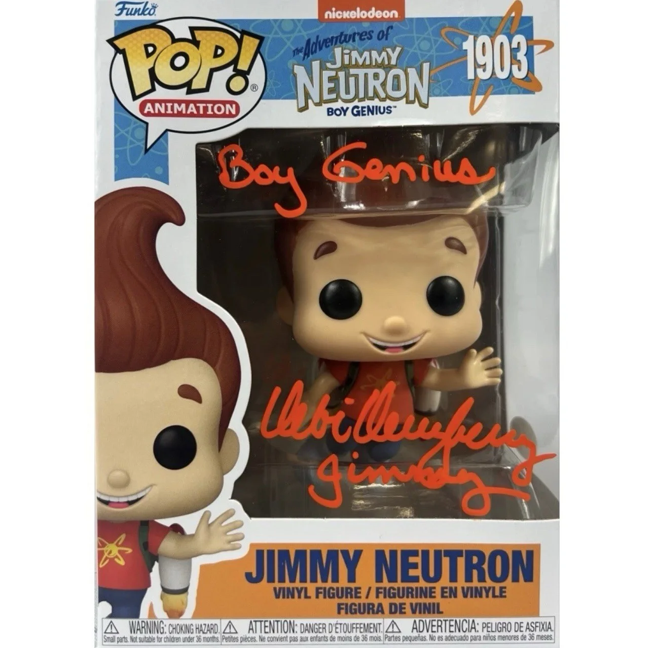 Debi Derryberry — Debi Derryberry autographed signed inscribed Funko Pop #1903 Jimmy Neutron JSA